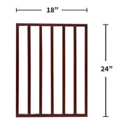 Home District Freestanding Pet Gate Real Wood 3-Panel Tri Fold Folding