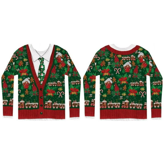 Ugly Christmas Adult Cardigan Shirt