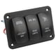 thumbnail image 5 of Panel de interruptor basculante de 5 pines y 3 bandas, interruptor de barra de luz Led, retroiluminación azul DC12-24V para barco marino, coche, ATV, UTV, 5 of 12