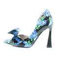 thumbnail image 2 of Betsey Johnson Nobble-P Women's Heels Blue/Black Floral Size 7 M, 2 of 8