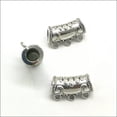thumbnail image 2 of U8MO 4pcs Big Hole Antique Silver Pendant Connector DIY Jewelry Findings 3 Loops, 2 of 8