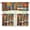 Wood, variant on Wood Kitchen Curtains and Valances 3 Panel Set Easy to Install Bathroom Window Curtain with Rod Pockets Washable Window Treatment Tiers for Living Room Bathroom