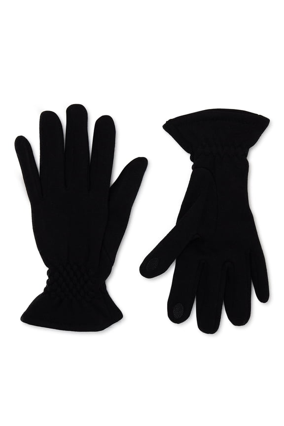 Quilted Glove, OSFM, Black Soot