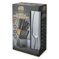 thumbnail image 3 of Thyme & Table 15-Piece Knife Block set with Sharpener, Gunmetal, 3 of 7