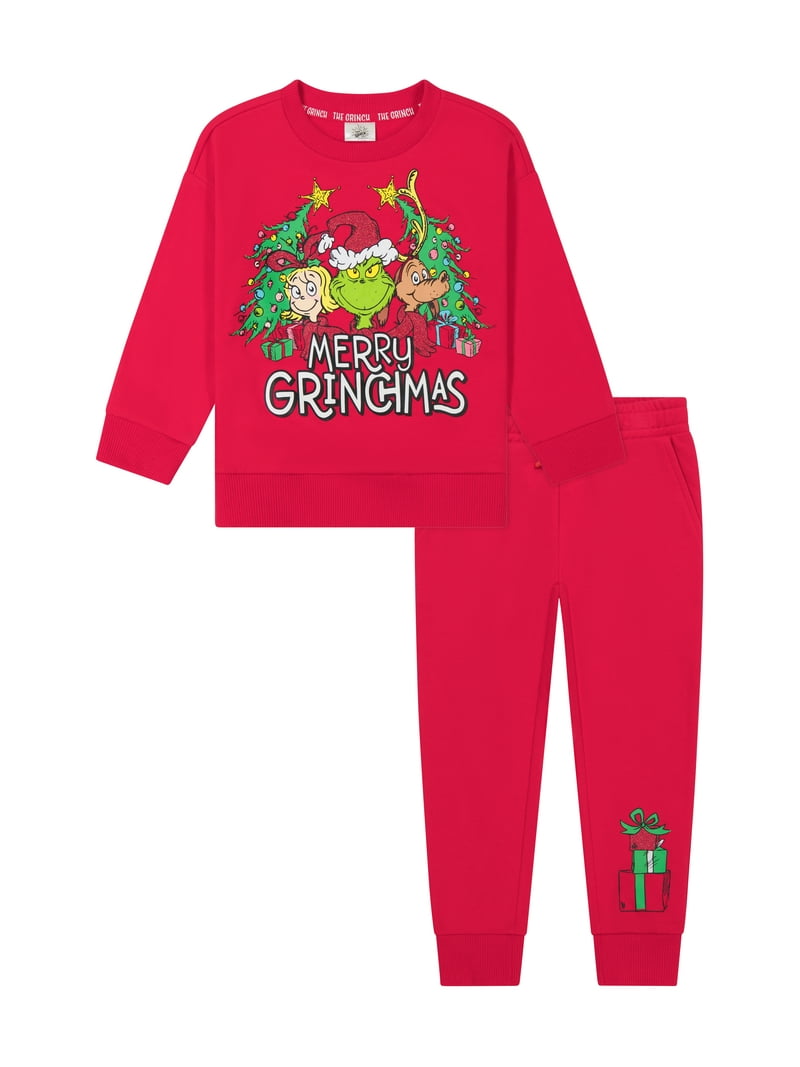 Dr. Seuss The Grinch Toddler Printed Sweatshirt and Jogger