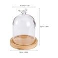 thumbnail image 2 of unbranded Cúpula De Vidrio Para Flores Con Material De Madera Resistente Portátil Y Transparente, 2 of 6
