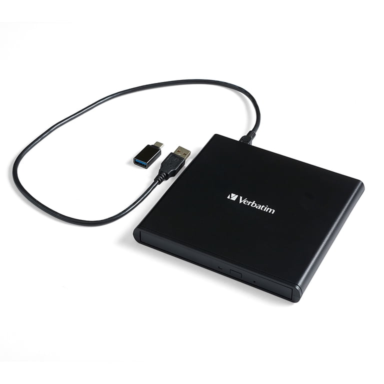 Verbatim, External CD/DVD Drive, 98938 USB 2.0, Slimline optical