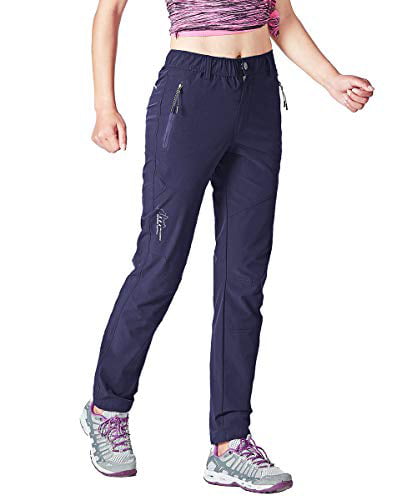 Gopune Women's Outdoor Hiking Pants Lightweight Quick Dry Water Resistant Mountain Trouser 