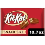 Kit Kat Milk Chocolate Wafer Snack Size Candy, Bag 10.78 oz