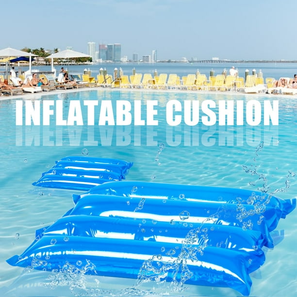12 x 14'' Water Inflatable Seat Cushion Square Mat Swimming Floating
