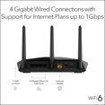 thumbnail image 3 of Reacondicionado Enrutador WiFi 6 NETGEAR Nighthawk RAX30 AX2400 de 2,4 Gbps, 3 of 6