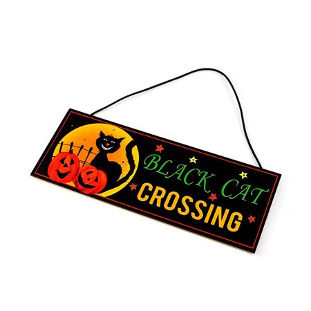 

ELENXS Light Sign Halloween Hanging Light Board LED Decoration Plywood Porch Plaque Pendant for Garden Park