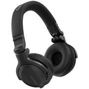 Pioneer DJ HDJ-CUE1BT Black Wireless Bluetooth Headphones with Pink Ear Pad Accessories Package