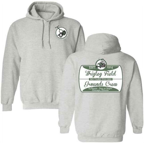 Wrigley Field Grounds Crew Pullover Hoodie By ThirtyFive55