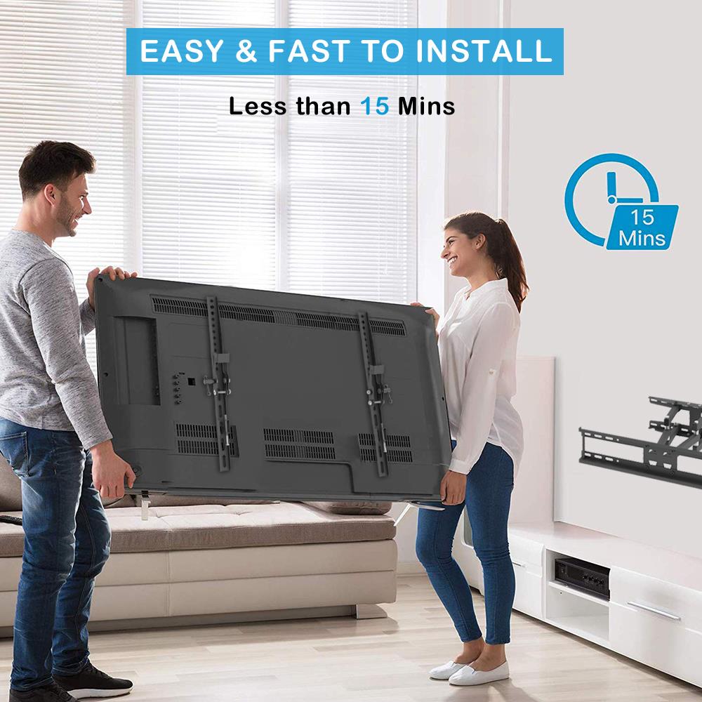 Ktaxon Full Motion TV Wall Mount Bracket Tilt Swivel 30 inch-70 inch  LED LCD Plasma Flat Black