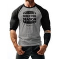 thumbnail image 2 of GYMISH RAGLAN Bulking Season Workout Gym T-Shirt – Funny Gym Shirt for Men, Men's Fitness Tee, Bodybuilding & Weightlifting Apparel, 2 of 6