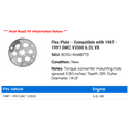 thumbnail image 2 of Flex Plate - Compatible with 1987 - 1991 GMC V3500 6.2L V8 1988 1989 1990, 2 of 2