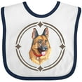 thumbnail image 3 of Inktastic German Shepherd Dog Art Gift Boys or Girls Baby Bib, 3 of 4