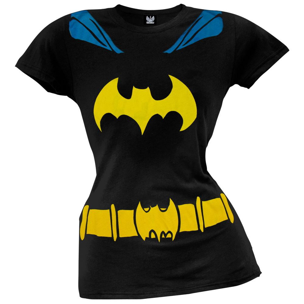 Batgirl Juniors Logo Costume T Shirt