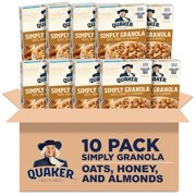 (3 pack) Quaker Simply Granola, Oats, Honey & Almonds Cereal, Ready-to-Eat, 24.1 oz Box