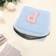 thumbnail image 3 of Unique Bargains 1 Pc Letter P Pattern Makeup Bag for Travel Blue Corduroy, 3 of 6