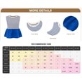 thumbnail image 6 of Summer Stripe Print Women Sleeveless Patchwork Slim Tank Tops Ruffle Vest, 6 of 6