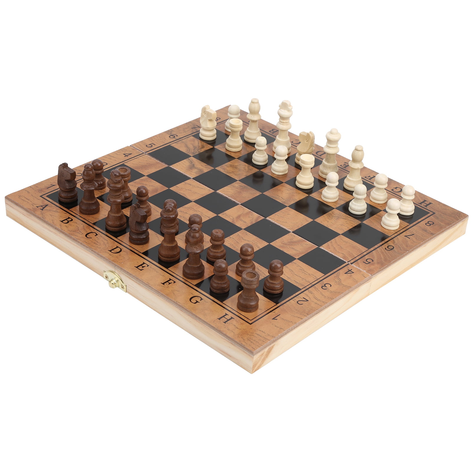 Jeu d'échecs pliant en bois de qualité supérieure, grand travail manuel classique traditionnel Jeu d'échecs pliant en bois de qualité supérieure, grand travail manuel classique traditionnel