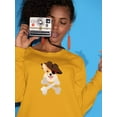 thumbnail image 2 of Pirate Corgi W Eyepatch Sweatshirt Women -Image by Shutterstock, Female x-Large, 2 of 4