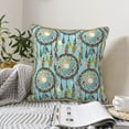 thumbnail image 4 of KLL Boho Dreamcatcher 1 Decorative Throw Pillow Covers Velvet Soft for Couch Sofa Bedroom Living Room Outdoor (No pillow core)- 18"x18", 4 of 5