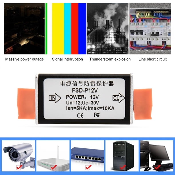 Protector Contra Sobretensions, Protector Contra Sobretensions de Voltaje de 12 V Connectación multinivel multinivel Video