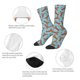 thumbnail image 4 of Fotbe Funny Lobsters Calcetas Largas con Estampado para Hombre y Mujer – Calcetas de Compresión Transpirables y Elásticas, Viajar y Uso Diario Talla 5-11, 4 of 6