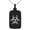 Black, variant on Tioneer Stainless Steel Barbed Wire Biohazard Engraved Small Rectangle Dog Tag Charm Pendant Necklace