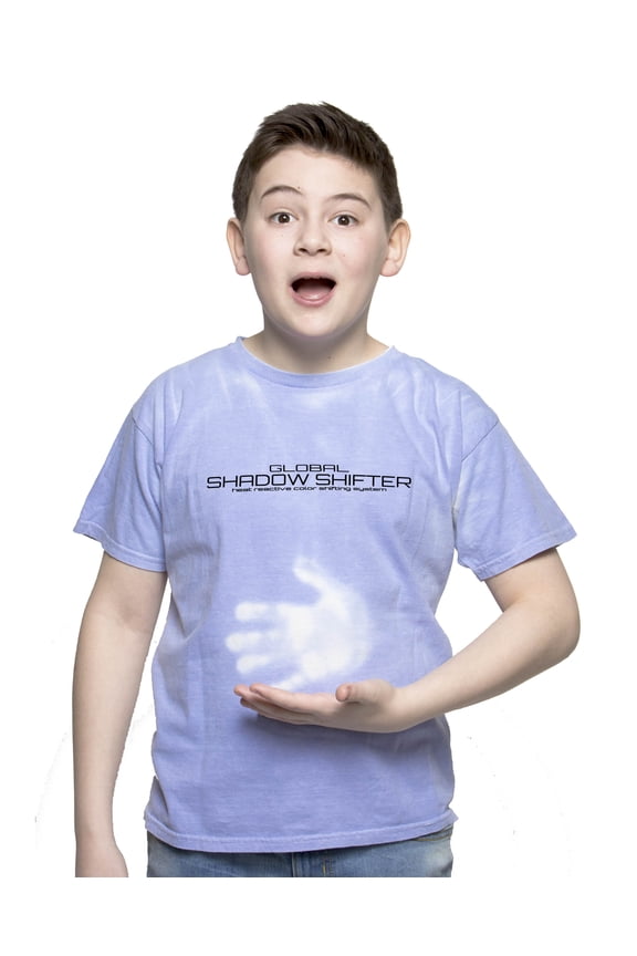KIDS Heat Reactive Color Changing T-Shirt Like Hypercolor (Blue, Youth X-Small)