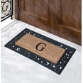 thumbnail image 6 of A1 Home Collections Rubber Coir Doormat Outdoor Entrance Floor Entryway Mat, Beige/Black, 23"x 38", 6 of 7