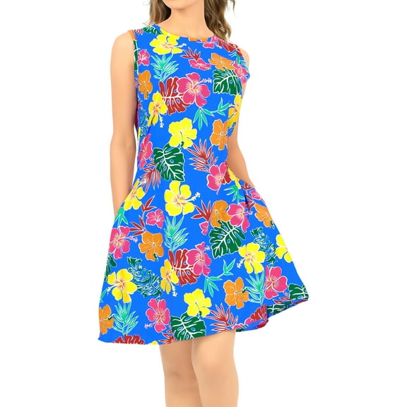 HAPPY BAY Women's Loose Casual Bathing Suit Swimwear Cover Ups 8-10 Aqua_AC183