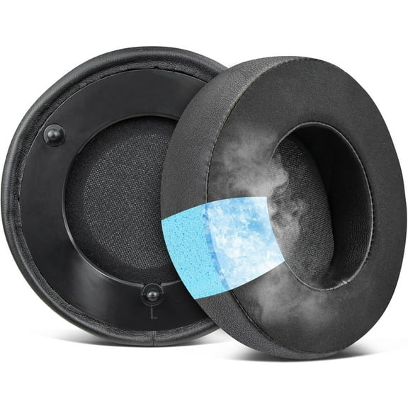 SOULWIT Cooling-Gel Earpads Replacement for Razer ManO'War, Man O' War 7.1, Man O War Tournament Edition Gaming Headset, Ear Pads Cushions with High-Density Noise Isolation Foam