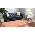 thumbnail image 4 of Unique Loom 3131228 5 x 8 ft. Olympia New Classical Rectangular Rug, Terracotta, 4 of 10