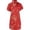 a-117Watermelon Red78, variant on VNKIDY Girls Kids Traditional Qipao Dress With Floral Embroidery High Collar Short Sleeve Side Slit For Festive CHoliday Casual Wear Trendy Dress