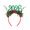 Green, variant on Ruanlalo 2026 New Year Headband with Number Logo Colorful Design Hair Hoop Party Wear New Year Celebration Accessory