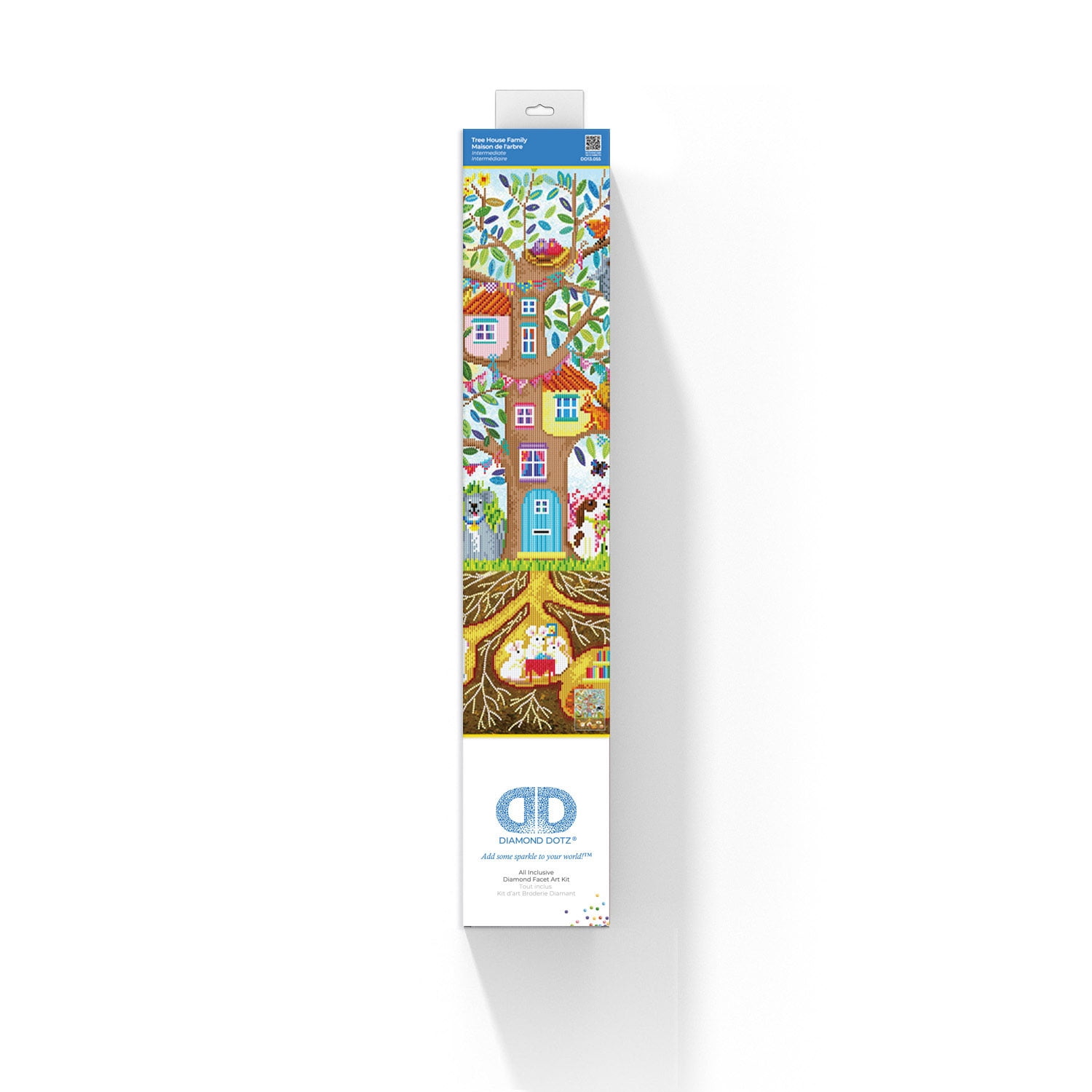 Diamond Dotz Tree House Family Diamond Painting Kits for Adults - Abstract Diamond Art Kits a Relaxing Creative Craft Kit with Dotz Gems 30x22
