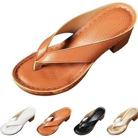 Women s Solid Color Summer Chunky Heel Sandals  Breathable Slip-On Square Open Toe Mules  Comfortable Heeled Wedge Shoes for Long Walk  Casual or Dressy Outfits