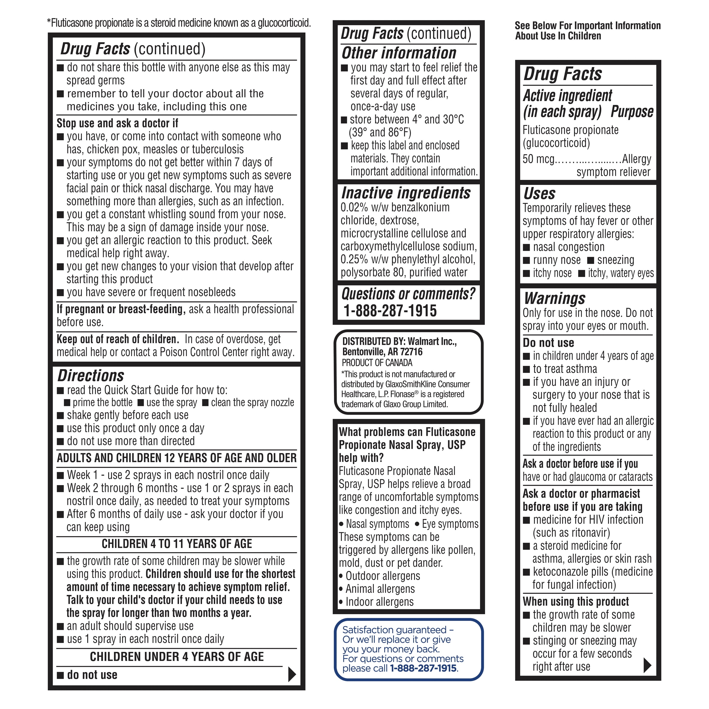 nasal spray ingredients