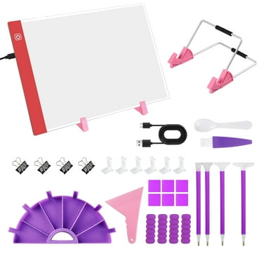 TSV A4 Diamond Art Light Pad Kit, LED Light Board for Adults DIY