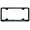 Black, variant on Dodge Challenger Laser Etched Logo Wide Body License Plate Frame (Chrome)