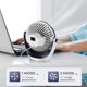thumbnail image 4 of Ventilador de aire acondicionado para niños D602S - Edición de lujo azul zafiro Xemadio 220184-3, 4 of 9