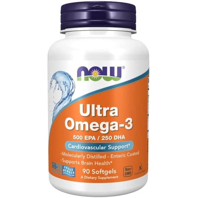 omega 3 NOW Ultra Omega 3 500 epa 250 dha 90 Softgels NOW Ultra Omega 3