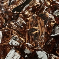 Copper Fire Pit Glass | 1/2", Reflective, 10 lbs