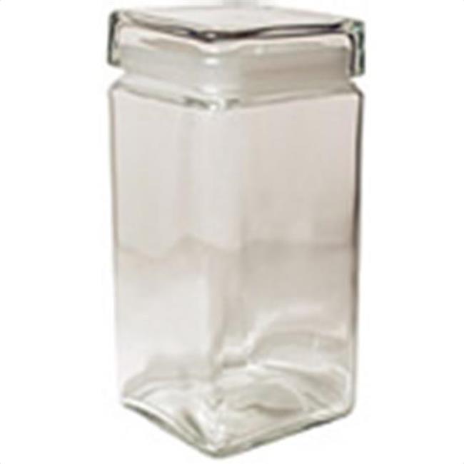 Square Glass Jar with Glass Lid 64 oz. 217663 Walmart Canada