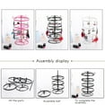 thumbnail image 6 of Metal Rotating Earring Holder Organizer, Exquisite Jewelry Display Stand Necklace Rack Holder(White), 6 of 7
