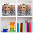 thumbnail image 6 of Ryvnso Snowman Tree Sunset Storage Basket Large Bin Foldable Boxes Toys Organizer 14.2x10.2x8.3in 2 PCs, 6 of 8